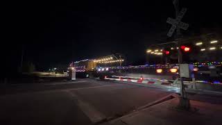 12th street train crossing SERA 2666 Santa train w @SoCalRailroadCrossing