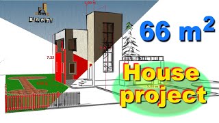 Проект дома 2 этажа с гаражом | House project