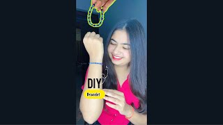 DIY bracelet from rakhi😱 #craft #diy #bracelet #shorts #youtubeshorts @itspriyanjalisingh