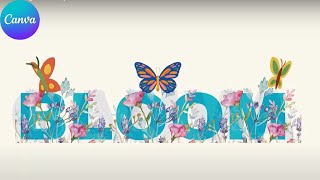 Create Stunning 3D Pop Out Text in Canva with Floral Effects