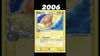 Evolution of Pidgeotto NO.017 cards (1999-2022)