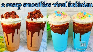 2 RESEP SMOOTHIES MINUMAN VIRAL‼️SMOOTHIES COKLAT‼️ SMOOTHIES VANILLA BLUE‼️SMOOTHIES POP ICE