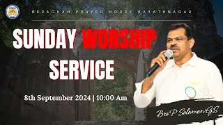 Sunday Worship Service | 27-10-2024 | Bro P Solomon GS | Berachah Prayer House | Hayathnagar Hyd