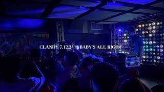 CLANDY @ BABY'S ALL RIGHT