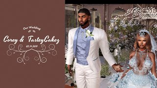 The Wedding of Corey & TasteyCakez in Second Life