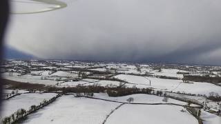 Snowy Fields in Ireland February 2018