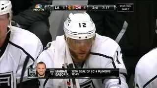 Marian Gaborik Backhand Goal (Kings vs Blackhawks)