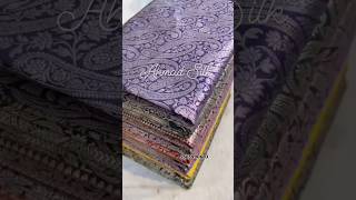 Banarsi Handloom Pure katan Silk Saree #ahmadsilk #chiffon #sareelove #saree #handloom #khaddi#viral