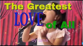 Amazing 5 year old girl! belting out #The Greatest Love of All# Whitney Houston!