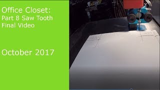 DIY Custom Office Closet with Saw Tooth Shelves Part 8 Final Video