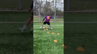 TOP 5 drills🔥to improve dribbling #footballskills #soccer #football #skills #skill #footwork