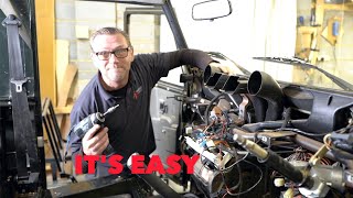 How to remove a Land Rover Defender dash