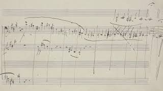 Liszt - Am Grabe Richard Wagners S 135 (autograph manuscript)