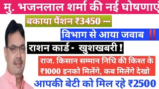 मुख्यमंत्री भजनलाल शर्मा की नई योजनाएं 2024 // राजस्थान की नई योजनाएं 2024 // नई योजनाएं 2024