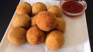 CRISPY POTATO CHEESE BALLS❗CRISPY & CHEESY POTATO SNACK RECIPE BY RUSTIC FLAVOURS💖