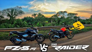 TVS Raider VS Yamaha FZS V3 DRAG RACE || TOP END RACE ||