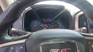 How to reset the oil maintenance light on a 2019 GMC Canyon