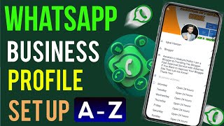 How to Create Whatsapp Business Profile 2024 | A to Z Info | whatsapp all setting 2024 | whatsapp