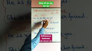 Difference between as-as, so-as   #shorts   #use of so-as, as-as   #Education  #viral_shorts