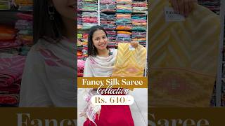 Fancy Silk Saree Collection | ₹640 | Wholesale Saree Market | Shagun Textile Market Kalyan 💃🛍️