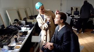 Irina Shayk,Vittoria Ceretti and more getting ready Backstage for the Hugo Boss show in Milan