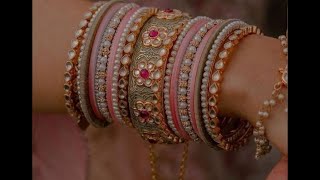 17 Attractive Light Pink Metal Bridal Bangle Designs For Your Special Day!!