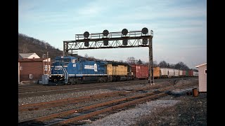 CONRAIL TRAINS on the FORT WAYNE LINE at CP LEETS PART 2 on MARCH 30, 1996