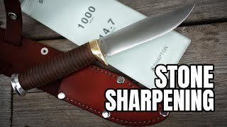 Stone Sharpening and Crafting a Leather Sheath!