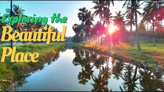 Oh my god is this real Beautiful Lake view water Canal Sunrise beautiful location | Pollachi Tourism