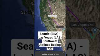 Seattle (SEA) - Las Vegas (LAS) Southwest Airlines Boeing 737 #shorts