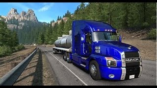 American trucking Sim working for a garage.