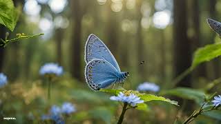 Blue Butterfly 4K 4 Second