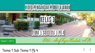 Pembelajaran kelas 3 Tema 1 Subtema 1 Pb 4