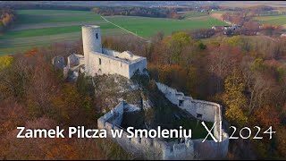 Odbudowany Zamek Pilcza w Smoleniu z DRONA w 4K! | Jura 4K