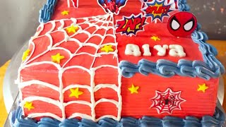 KUE ULANG TAHUN SPIDERMAN KOTAK