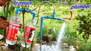 Amazing idea! How to fix PVC pipe Low pressure water to Make strong pressure water