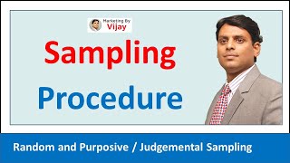 Sampling Procedure I Random & Purposive / Judgemental Sampling I #Shorts I Dr. Vijay Prakash Anand