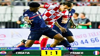 Croatia VS France 1-1 Extended Highlights & All Goals 2022 | Adrien Rabiot | Andrej Kramaric goals