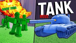 I faced off against the ultimate tank boss in Toy Soldierz