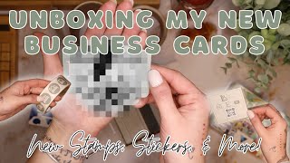 Unboxing My New Business Cards & More | Revamping My Packaging | 24 Year Old Budgets