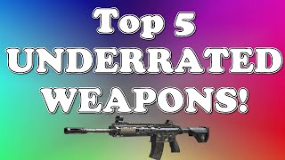 Top 5 "UNDERRATED WEAPONS" in COD Zombies - Black Ops 2, Black Ops 1, and World at War Zombies |