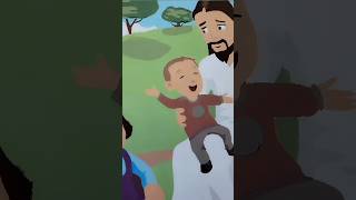 Jesus Christ with children #mural painting