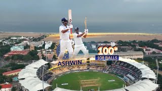 Ravichandran Ashwin Century Today Match | Ashwin Batting 100 Vs Ban 1st Test Match | Ashwin 100 Vs