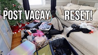 POST VACAY ROUTINE! 2 WEEKS OF LAUNDRY, GROCERY HAUL, CLEAN & ORGANIZE WITH ME, MOTION SICKNESS?