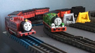 Tomy Trackmaster Rosie and Percy running