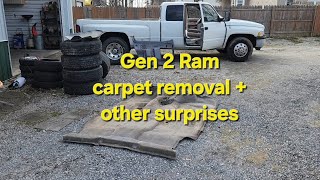 Cummins carpet removal project PART 1