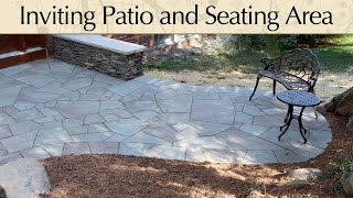 Small Flagstone Patio with Seating Area