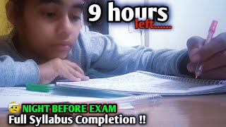 The night before my exam.....!!