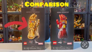 Lego Gauntlet Comparison!! Infinity VS Nano | Which is better??