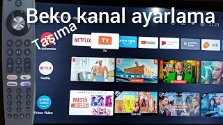 Beko android tv kanal arama